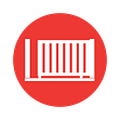 Sliding Gate Icon - Red
